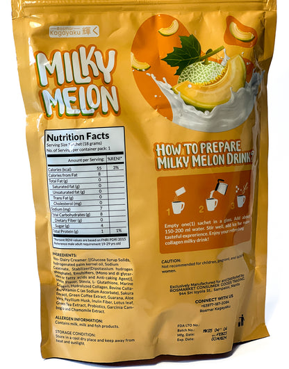 Rosmar - Kagayaku Milky Melon Gluta Collagen Drink with Vit C (10 sachets)