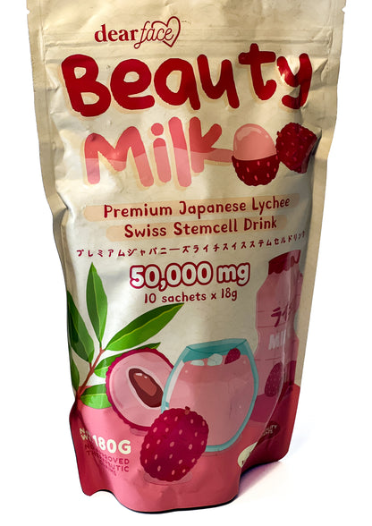 Dear Face - Beauty Milk Lychee Collagen Drink (10 sachets x 18g)